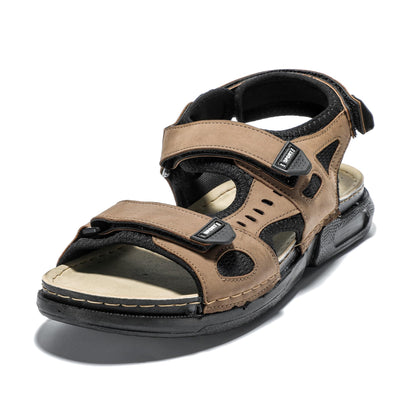 JOMIX Sandalen Herren mit Klettverschluss Türkei Pantoletten Sommerschuhe Flach Pantoffeln Rutschfest Schlappen