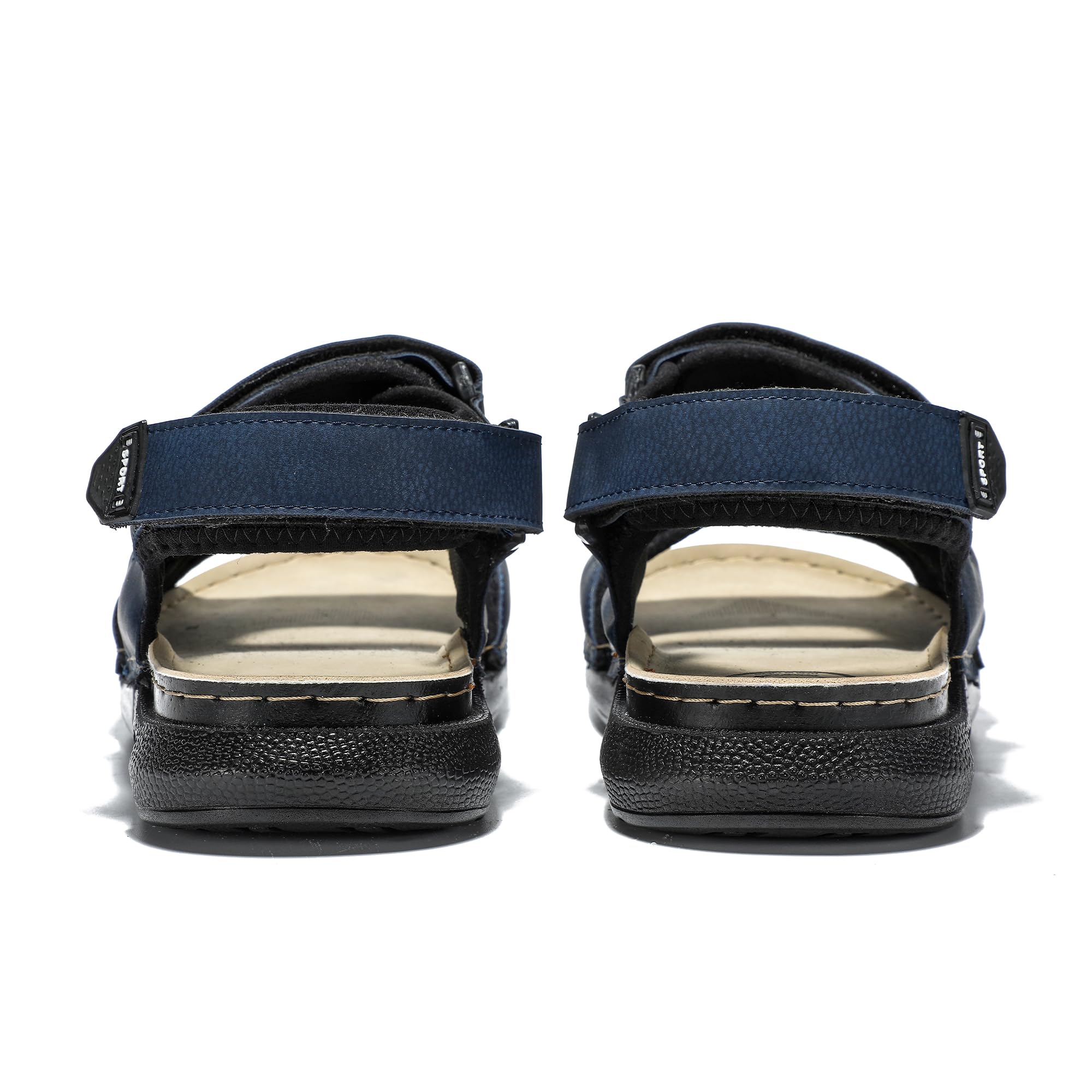 JOMIX Sandalen Herren mit Klettverschluss Türkei Pantoletten Sommerschuhe Flach Pantoffeln Rutschfest Schlappen