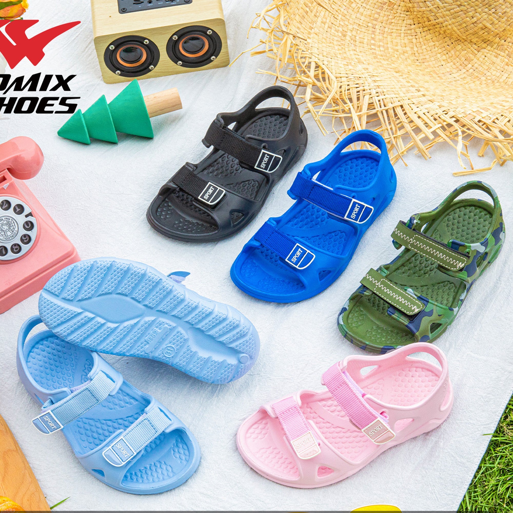 JOMIX Sandali Bambina Sandalo Bambina con Chiusura Estate Unisex - Bambini SB9005