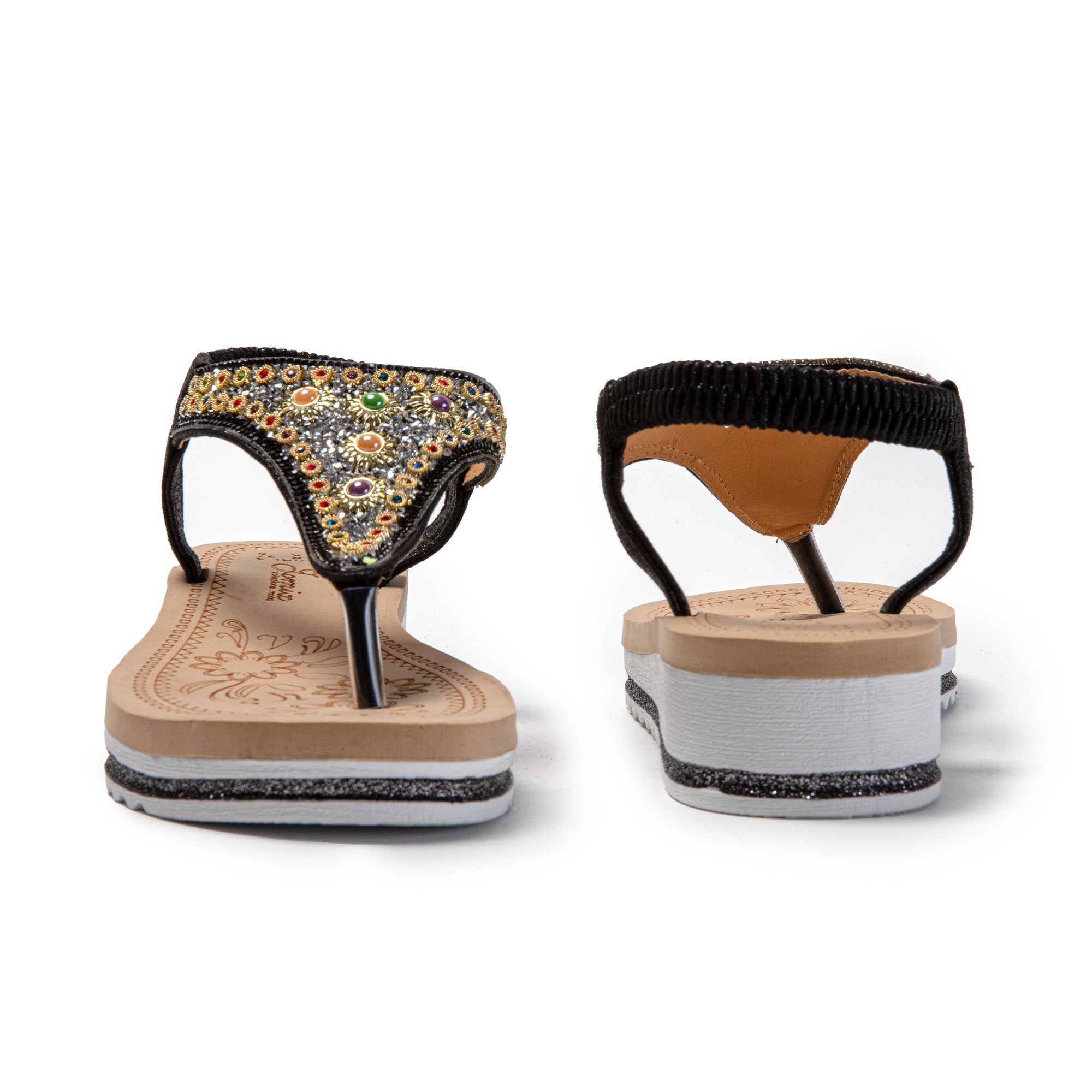 JOMIX Sandali Donna Estive Comode infradito da Spiaggia con Strass SD9019