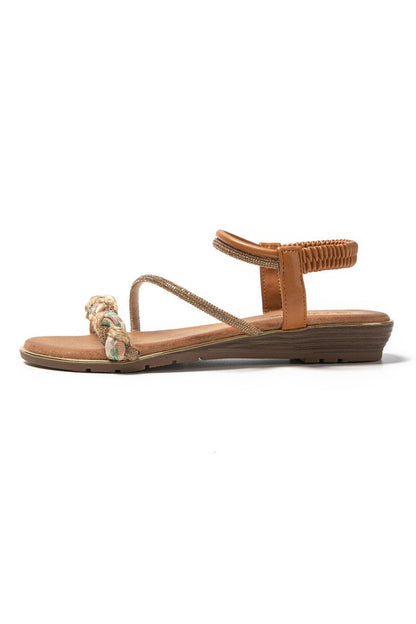JOMIX Sandali Donna Estive Eleganti Sandali Bassi Comodi con Strass SD9433 SD9434