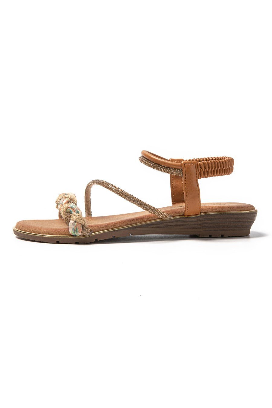 JOMIX Sandali Donna Estive Eleganti Sandali Bassi Comodi con Strass SD9433 SD9434
