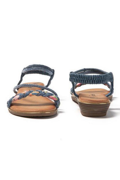 JOMIX Sandali Donna Estive Eleganti Sandali Bassi Comodi con Strass SD9433 SD9434