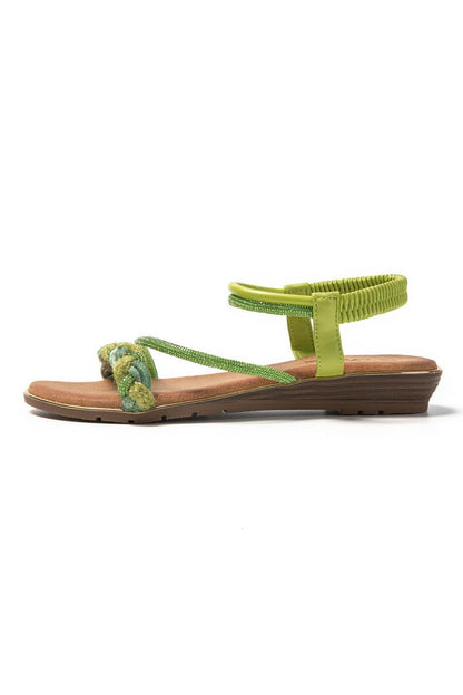 JOMIX Sandali Donna Estive Eleganti Sandali Bassi Comodi con Strass SD9433 SD9434