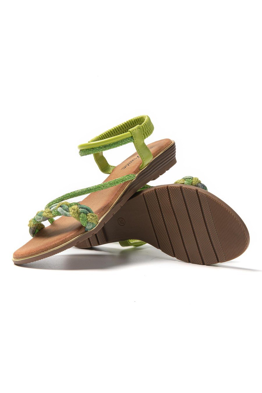 JOMIX Sandali Donna Estive Eleganti Sandali Bassi Comodi con Strass SD9433 SD9434