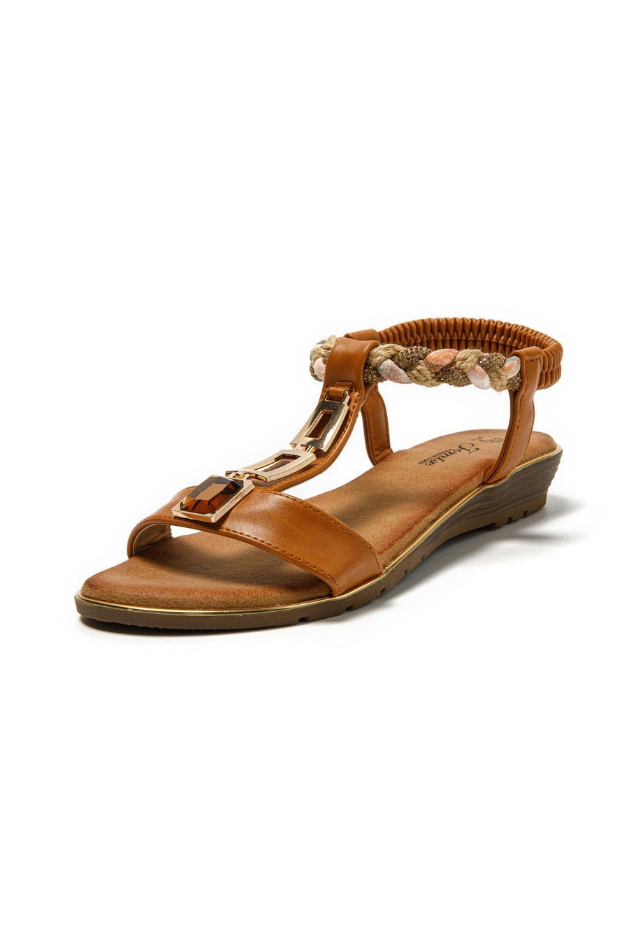 JOMIX Sandali Donna Estive Eleganti Sandali Bassi Comodi con Strass SD9433 SD9434