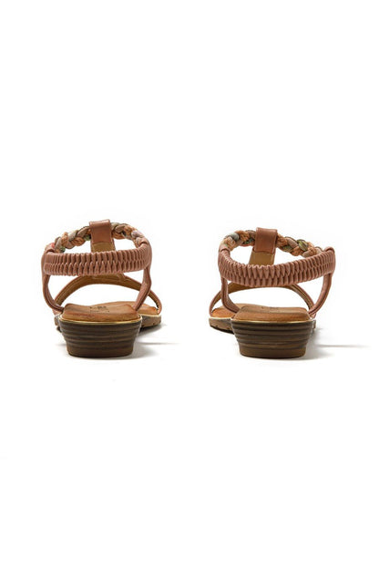 JOMIX Sandali Donna Estive Eleganti Sandali Bassi Comodi con Strass SD9433 SD9434