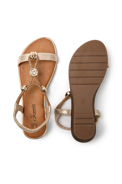 JOMIX Sandali Donna Estive Eleganti Sandali Tacco Bassi Comodi SD9366 SD9373