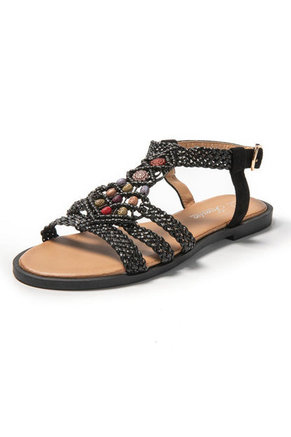 JOMIX Sandali Donna Estive Eleganti Sandali Tacco Bassi Comodi SD9366 SD9373