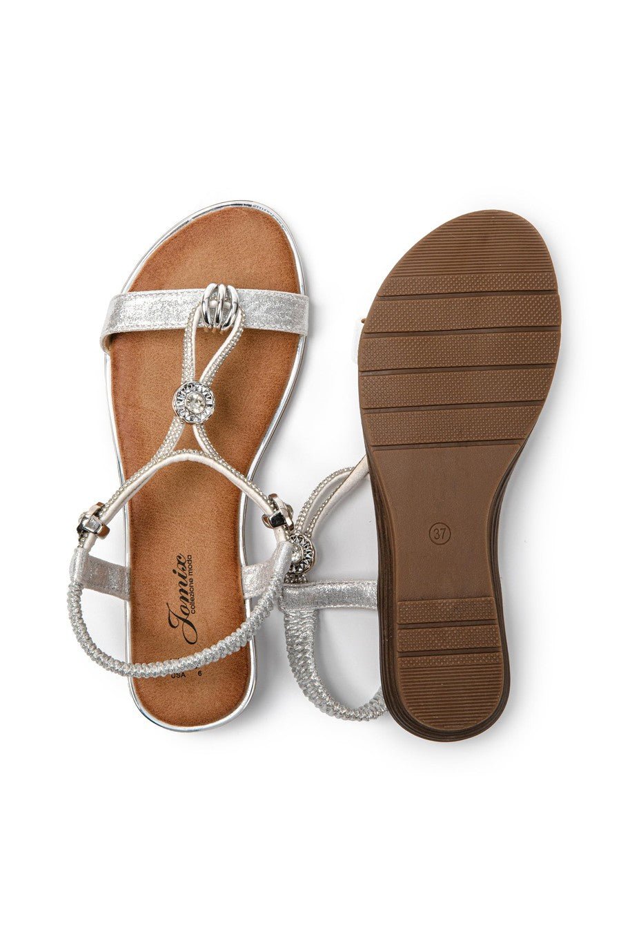 JOMIX Sandali Donna Estive Eleganti Sandali Tacco Bassi Comodi SD9366 SD9373