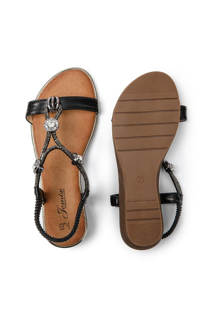 JOMIX Sandali Donna Estive Eleganti Sandali Tacco Bassi Comodi SD9366 SD9373