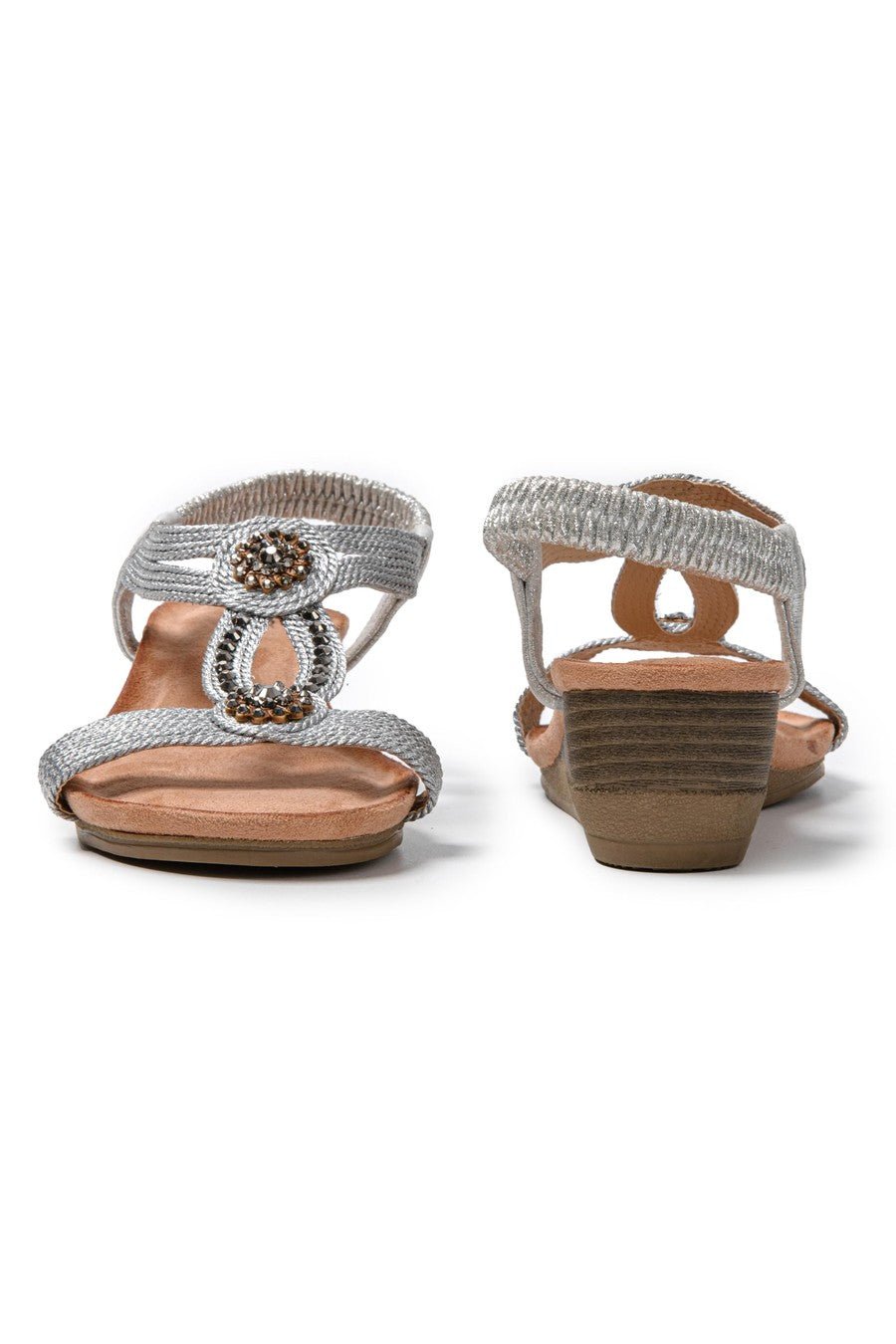 JOMIX Sandali Donna Estive Zeppa Sandali Eleganti Chiusura Elastico SD9359