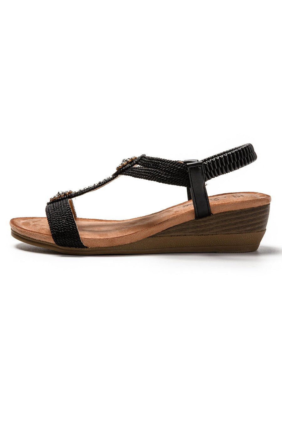 JOMIX Sandali Donna Estive Zeppa Sandali Eleganti Chiusura Elastico SD9359