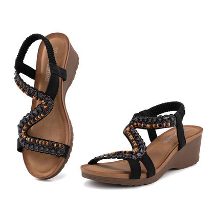 JOMIX Sandali Eleganti da Donna Estive con Zeppa Traspiranti Suola WWS250353