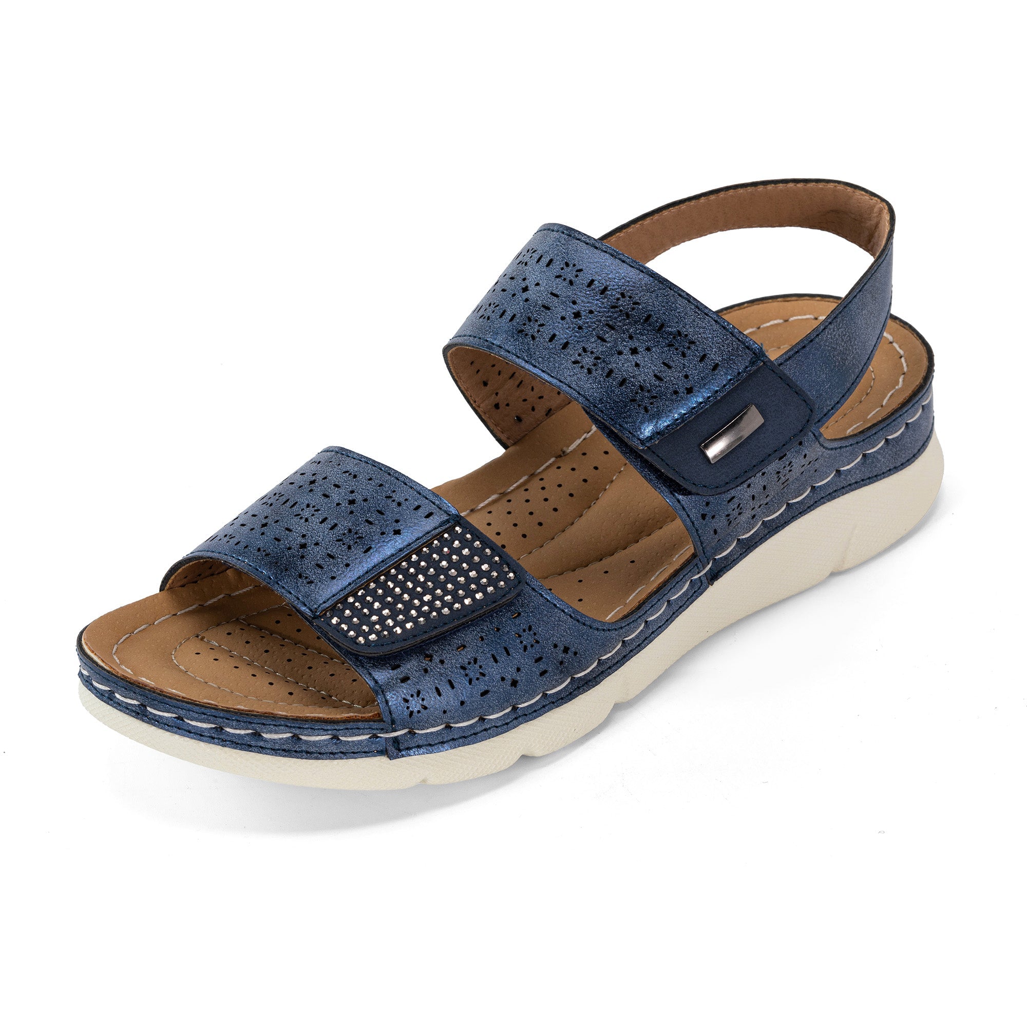 JOMIX Sandali Estive Casual da Donna Scarpa Morbida Scivolamento con Tomaia a Strappo WWS250186