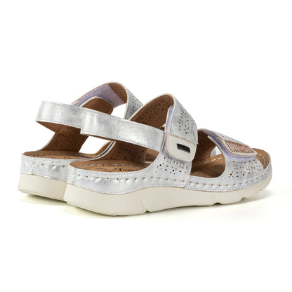 JOMIX Sandali Estive Casual da Donna Scarpa Morbida Scivolamento con Tomaia a Strappo WWS250186