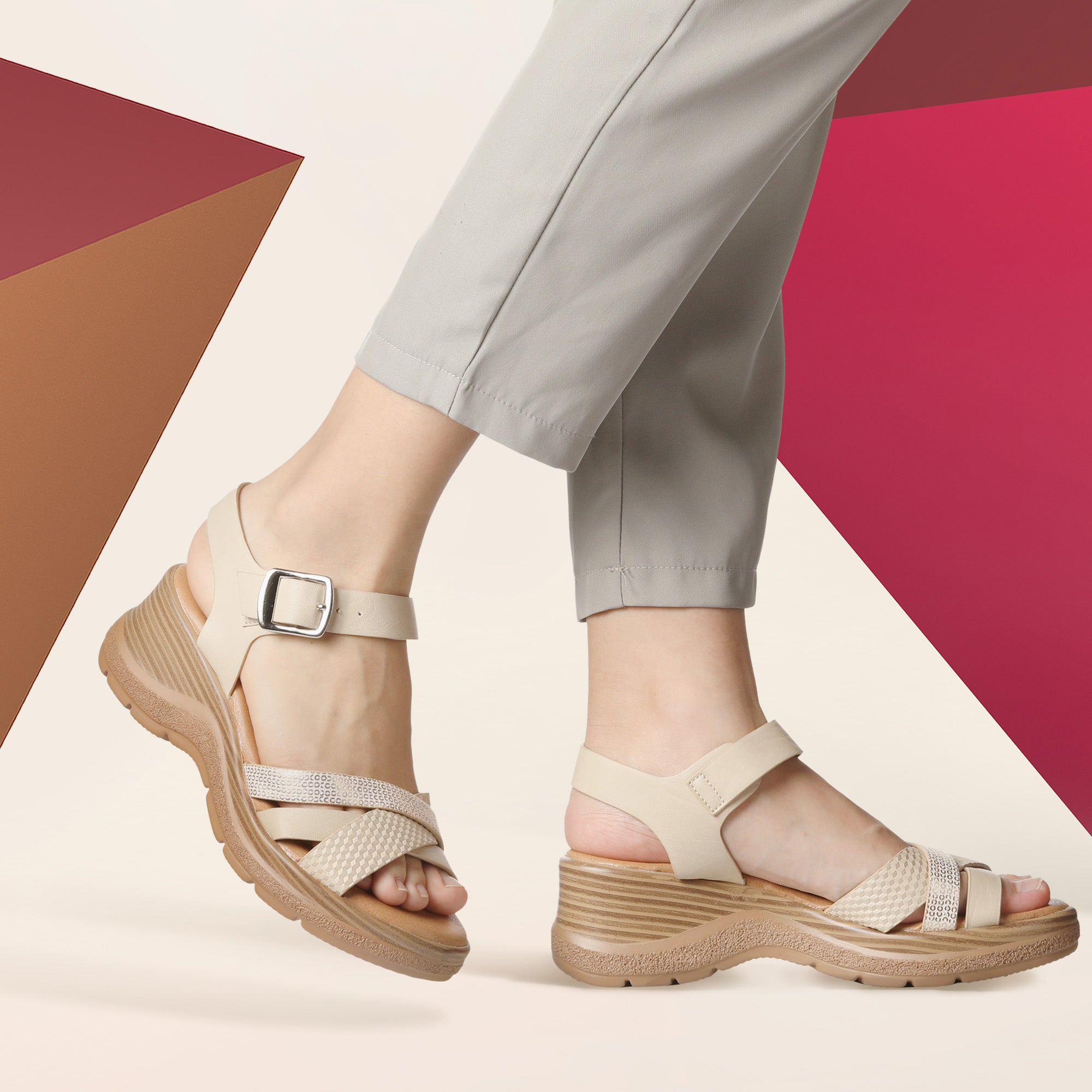 JOMIX Sandali Estive Comodi da donna Scarpa Sostegno Dell'arco Plantare Design WWS250187