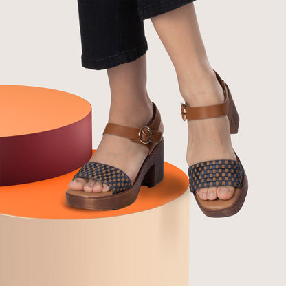 JOMIX Sandali Estive da Donna con Tacco Alto Comodi con Suola WWS250189