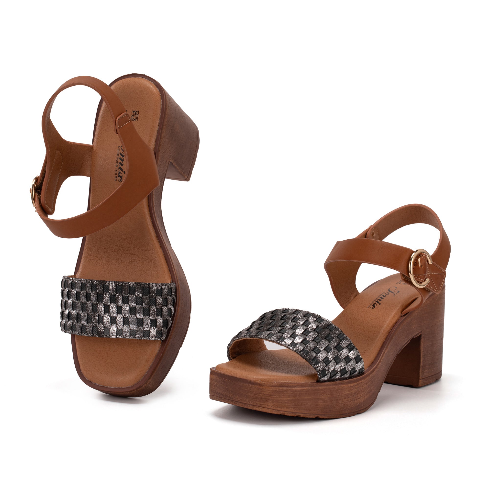 JOMIX Sandali Estive da Donna con Tacco Alto Comodi con Suola WWS250189