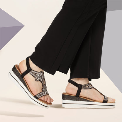 JOMIX Sandali Estive da Donna con Zeppa Scarpe da Spiaggia WWS250241