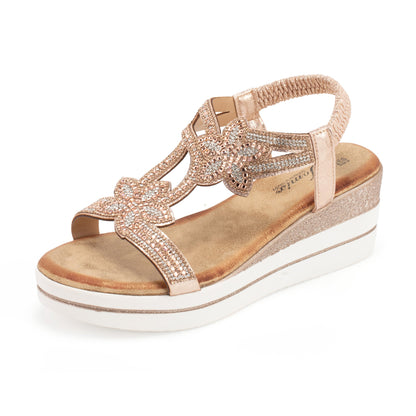 JOMIX Sandali Estive da Donna con Zeppa Scarpe da Spiaggia WWS250241