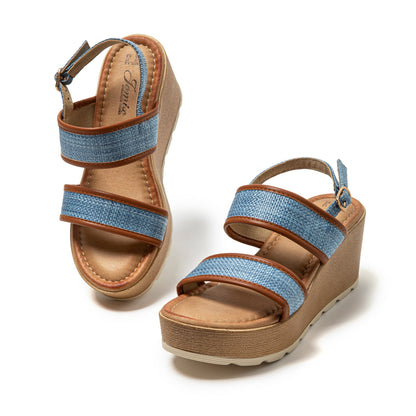 JOMIX Sandali Estive Spessi da Donna Scarpe da Spiaggia Comode Casual o Vacanze al Mare WWS250242