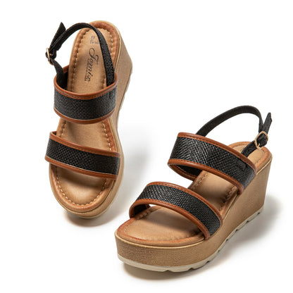 JOMIX Sandali Estive Spessi da Donna Scarpe da Spiaggia Comode Casual o Vacanze al Mare WWS250242