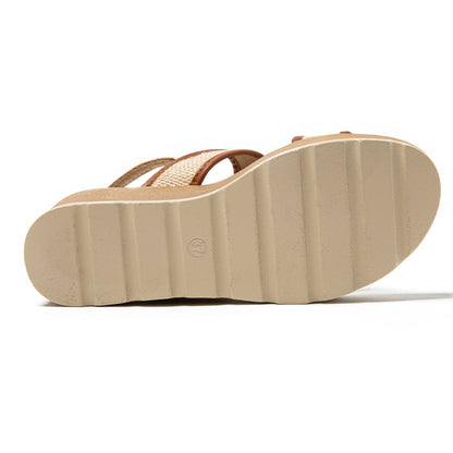 JOMIX Sandali Estive Spessi da Donna Scarpe da Spiaggia Comode Casual o Vacanze al Mare WWS250242