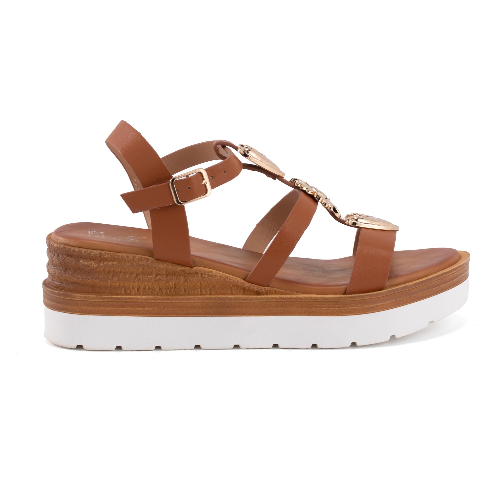JOMIX Sandali Estivi da Donna Comode Zeppe Aperte Eleganti WWS250361