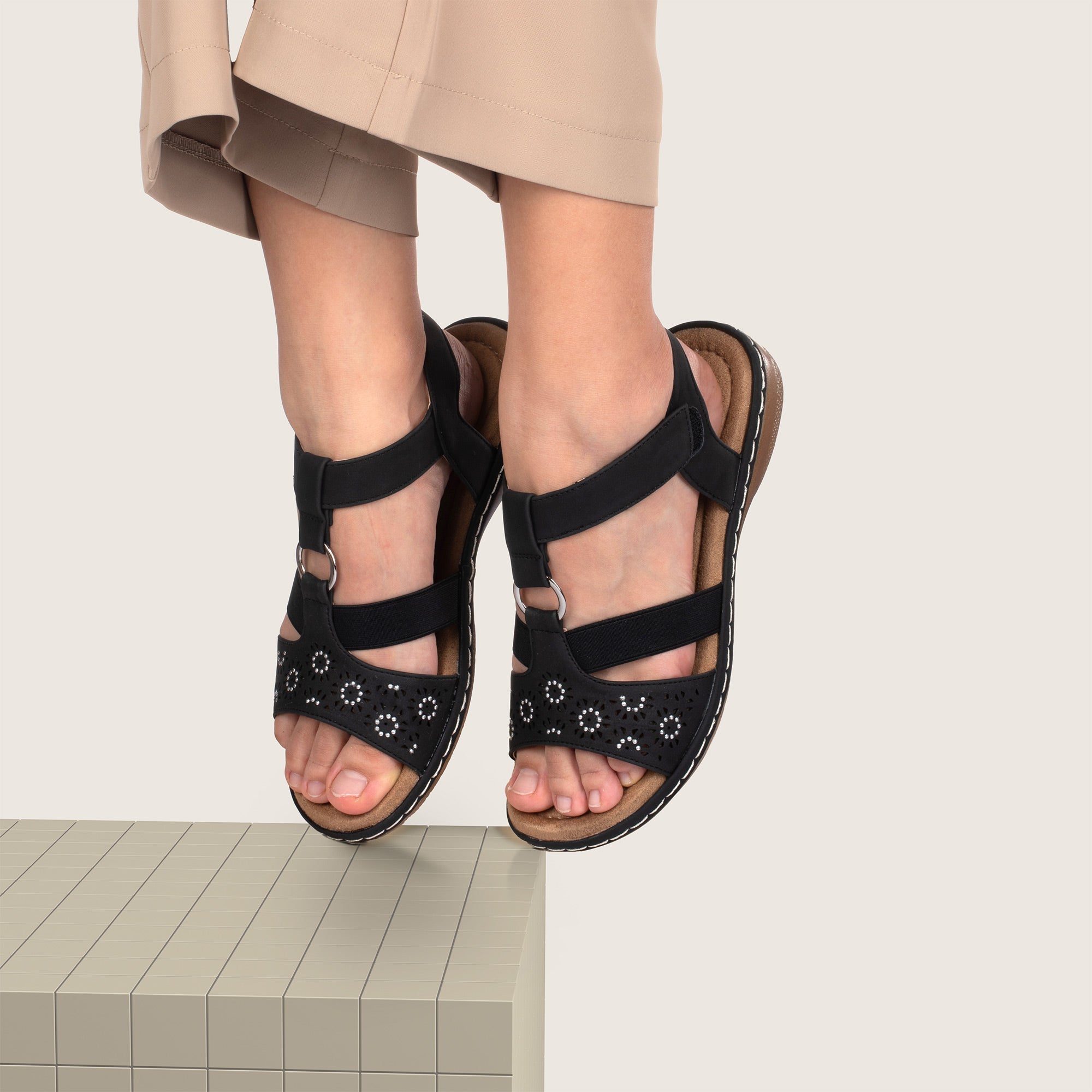 JOMIX Sandali Estivi da Donna Eleganti e Versatili Design a Strappo Facile da Indossare WFF250182
