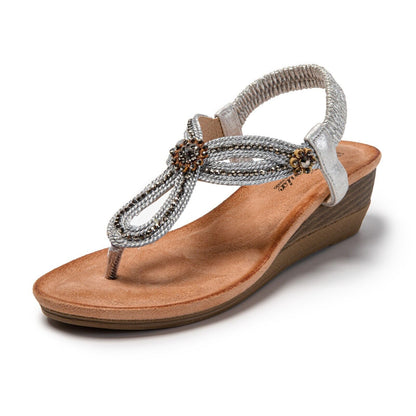 JOMIX Sandali Infradito Donna Estivi Bassi Comodi Eleganti con Strass SD9358