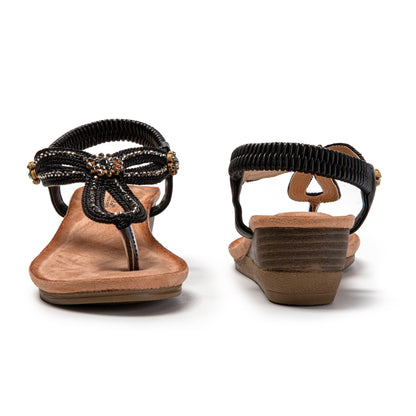 JOMIX Sandali Infradito Donna Estivi Bassi Comodi Eleganti con Strass SD9358