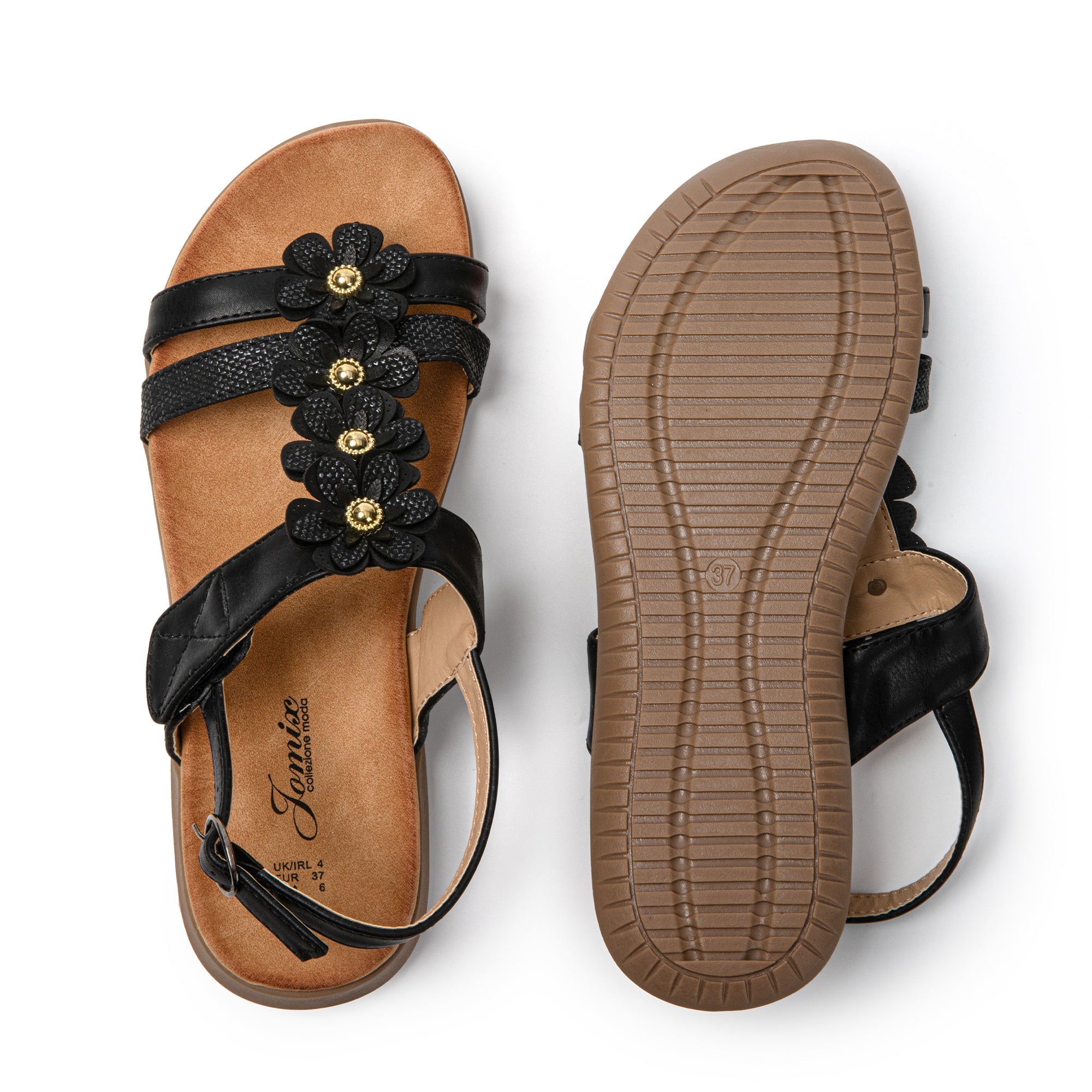 JOMIX Sandali Moda Donna Estive Piatto Sandali Antiscivolo Comode SD9356