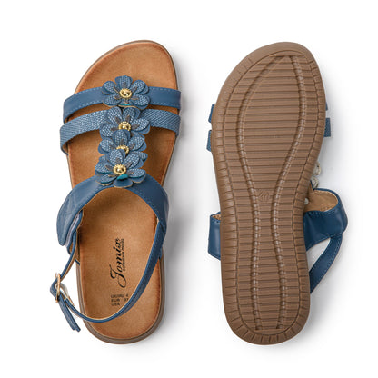 JOMIX Sandali Moda Donna Estive Piatto Sandali Antiscivolo Comode SD9356