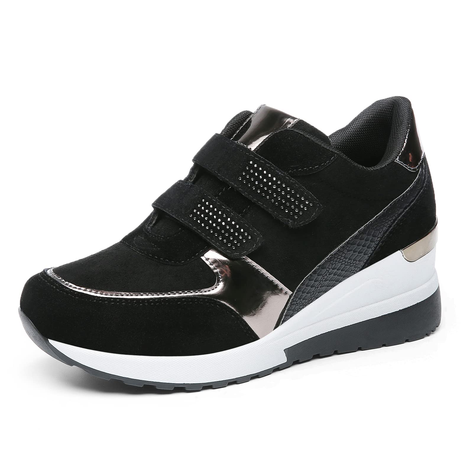 JOMIX Scarpe Donna a Strappo Casual Sneakers Zeppa Camminata