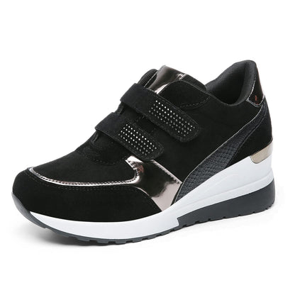 JOMIX Scarpe Donna a Strappo Casual Sneakers Zeppa Camminata