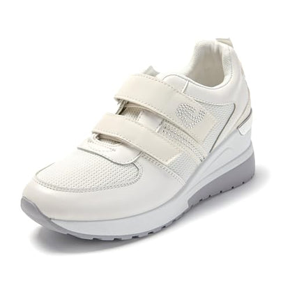 JOMIX Scarpe Donna a Strappo Casual Sneakers Zeppa Camminata