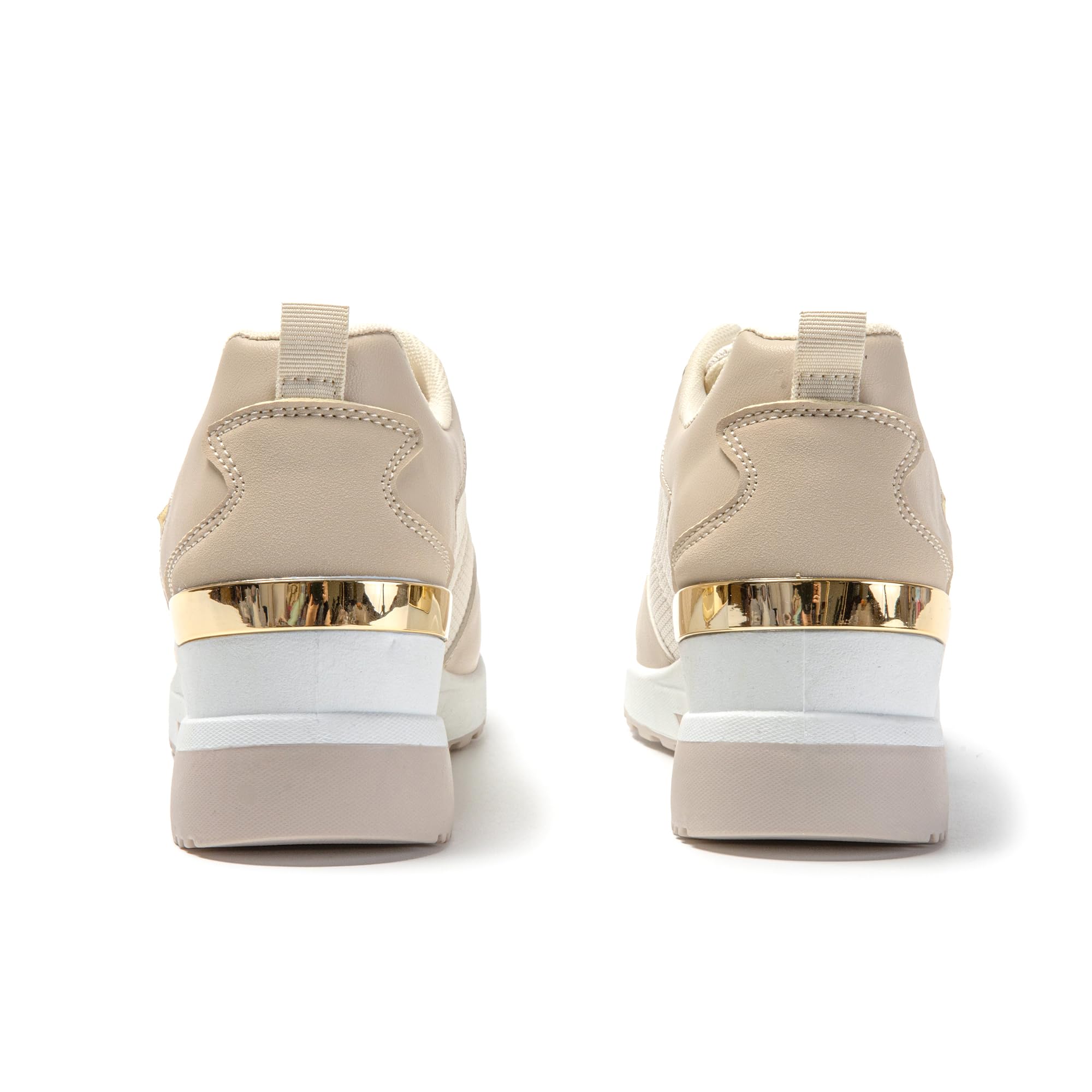 JOMIX Scarpe Donna a Strappo Casual Sneakers Zeppa Camminata