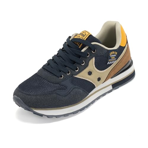 JOMIX Scarpe Uomo Casual Running Retrò Leggero Sneakers Sportive Comode Scarpe Antiscivolo da Camminata Ideali per Passeggiate e Tempo Libero