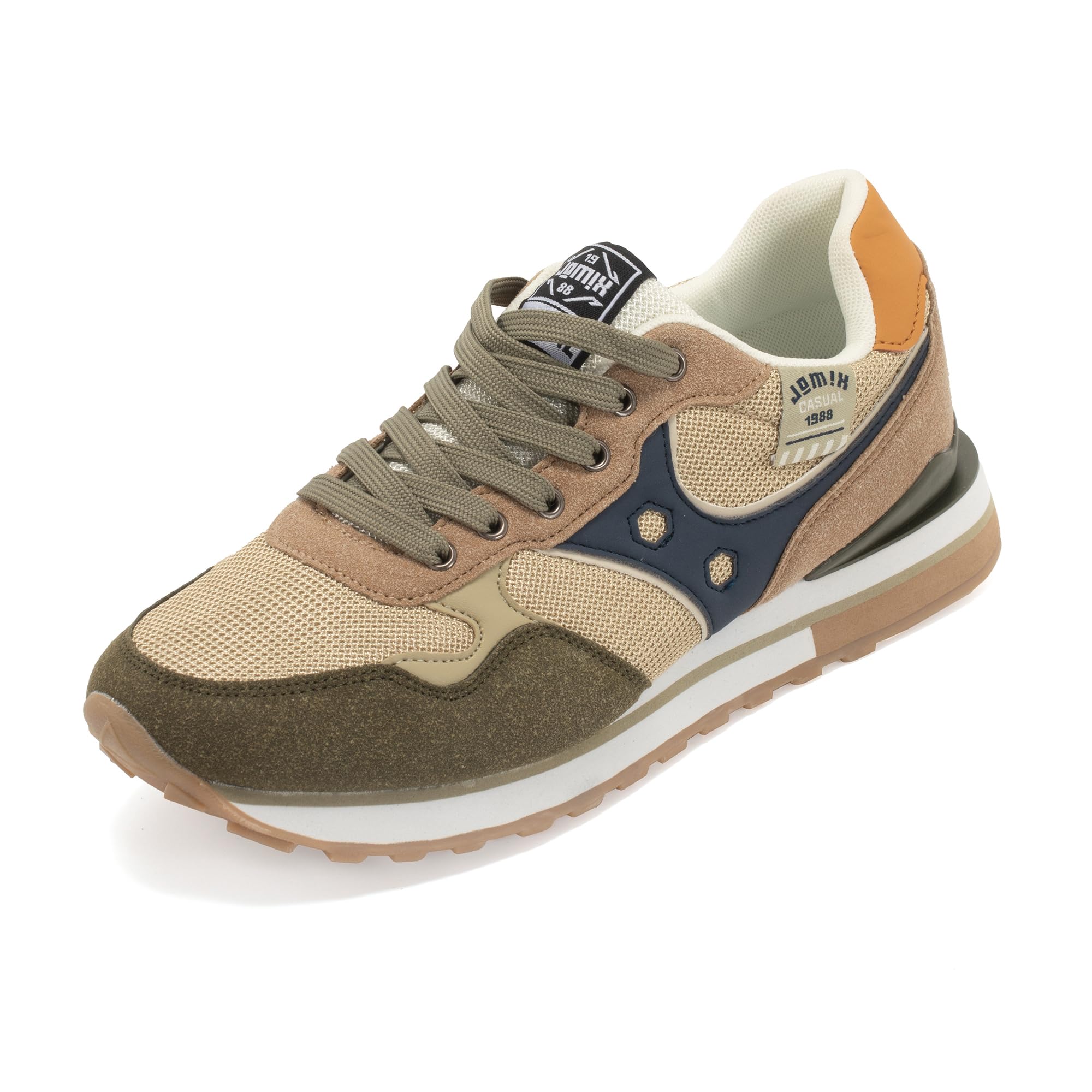 JOMIX Scarpe Uomo Casual Running Retrò Leggero Sneakers Sportive Comode Scarpe Antiscivolo da Camminata Ideali per Passeggiate e Tempo Libero