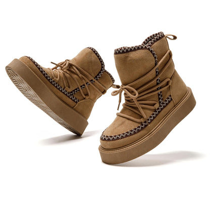 JOMIX Scarponcino Donna Comode Foderata Caldo Antiscivolo Stivali Stile da Neve