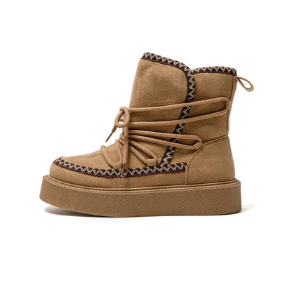 JOMIX Scarponcino Donna Comode Foderata Caldo Antiscivolo Stivali Stile da Neve