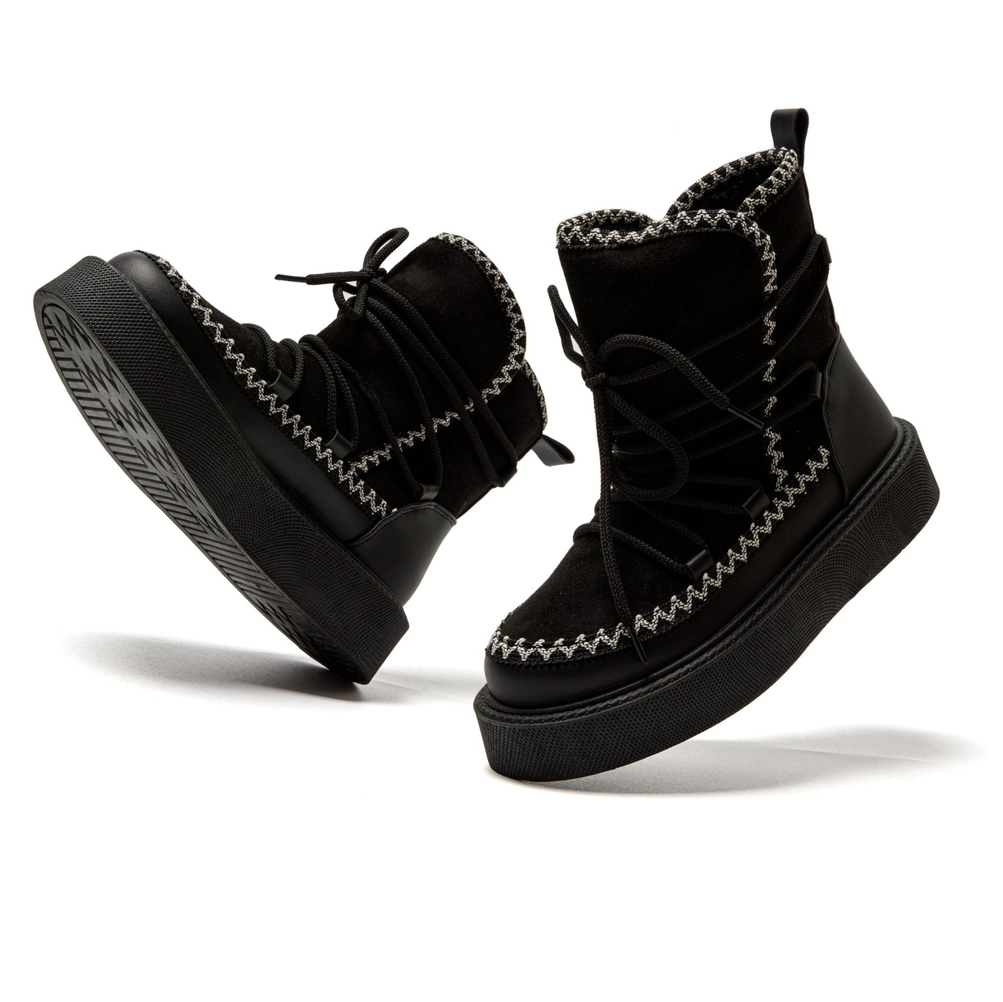 JOMIX Scarponcino Donna Comode Foderata Caldo Antiscivolo Stivali Stile da Neve