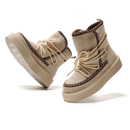 JOMIX Scarponcino Donna Comode Foderata Caldo Antiscivolo Stivali Stile da Neve