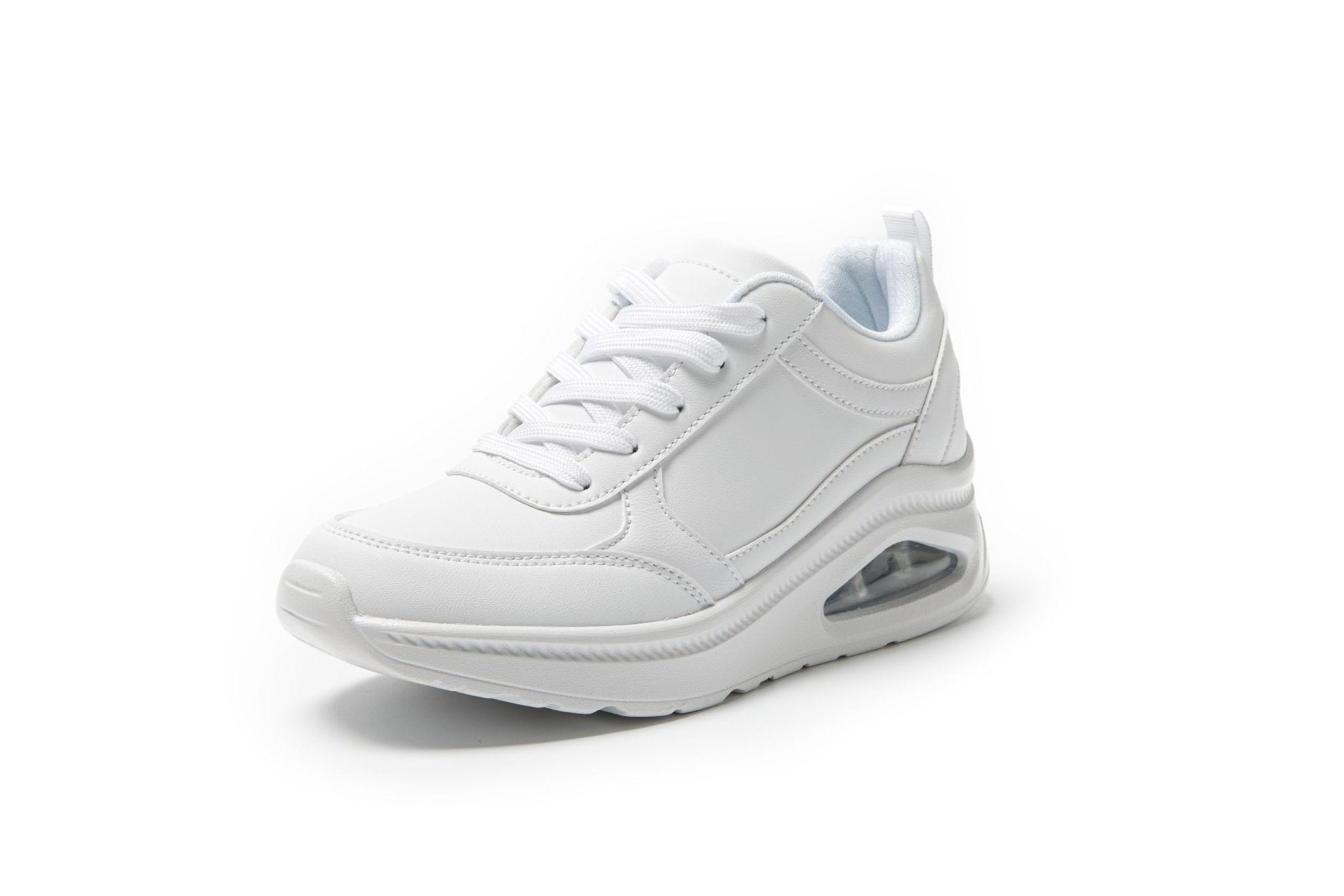 JOMIX Sneaker Damen Turnschuhe mit Luftpolster Leder Sportschuhe Laufschuhe Rutschfeste Joggingschuhe Gym Fitness