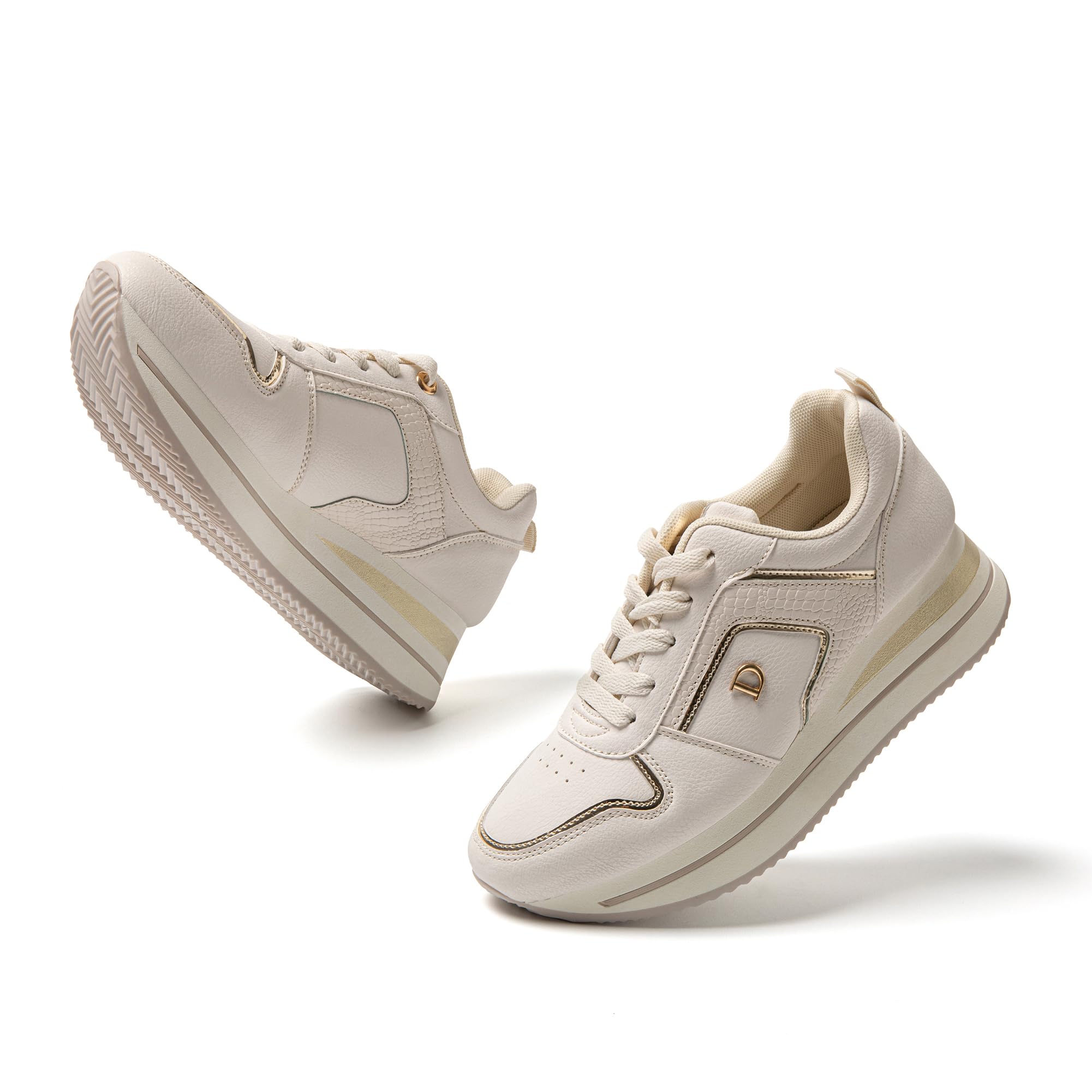 JOMIX Sneakers Donna Zeppa Interna Scarpe da Ginnastica Basse Sportive Fitness Respirabile MD9787 - MD9788