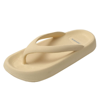 JOMIX Sommer Flip Flops Damen Dicke Sohle Schlappen Weiche Sandalen Einfarbige Badelatschen Badeschlappen Meer Pool Strand Schwimmen