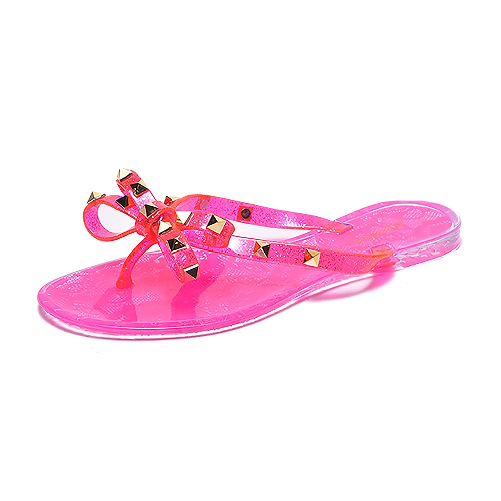 JOMIX Sommer Sandalen Keilabsatz Flip Flops Damen Elegant Zehentrenner Damen Glitzer Strasssteine Sandaletten Weiche Fußbett Pool Meer Strand Outdoor