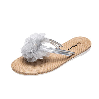 JOMIX Sommer Sandalen Keilabsatz Flip Flops Damen Elegant Zehentrenner Damen Glitzer Strasssteine Sandaletten Weiche Fußbett Pool Meer Strand Outdoor