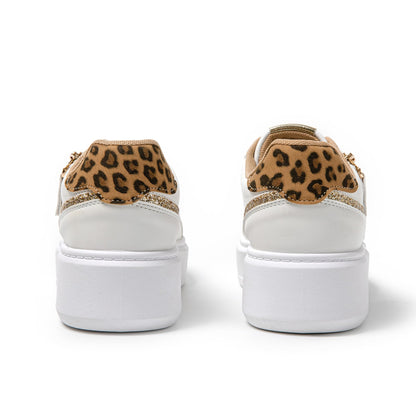 JOMIX Sportschuhe Damen Leicht Leder Platform Sneaker Atmungsaktiv Plateau Laufschuhe Fitness Turnschuhe Wanderschuhe Freizeitschuhe